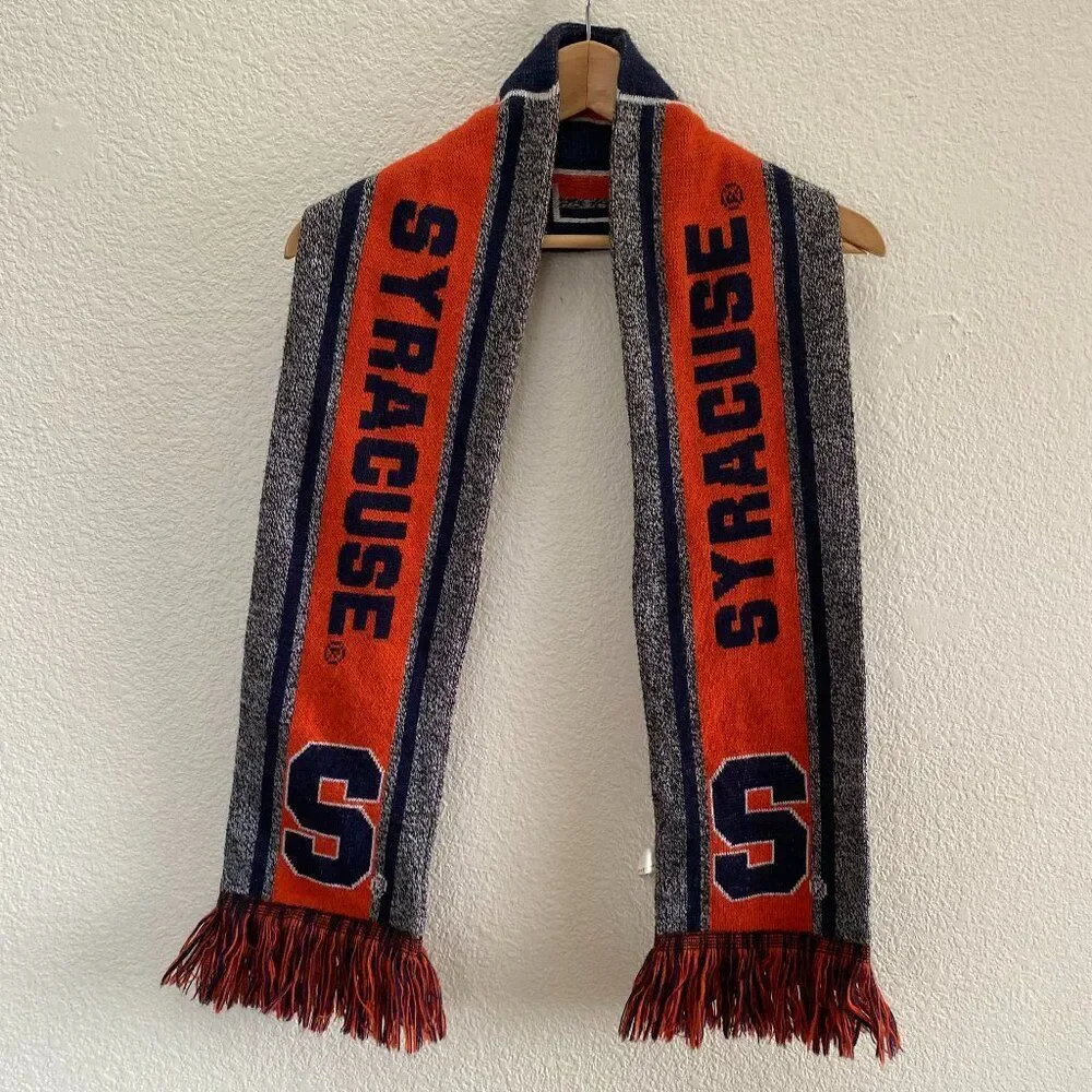 Syracuse Orange Scarf FOCO 100% Acrylic Tassel Fringe OS One Size Adult Unisex